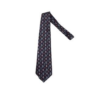 Stafford Tie, Red, Navy, Silver, 1197Q